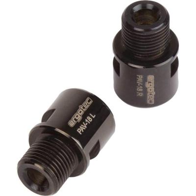 Ergotec Pedaal asverlenger 9/16" - rvs zwart Ergotec Pedaal asverlenger 9/16" - rvs zwart