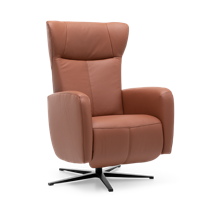 Relaxstoel Sorisso Bruin Leer - thumbnail