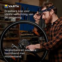 Varta Work Flex Motion Sensor H20 Hoofdlamp LED werkt op batterijen 150 lm 20 h - thumbnail