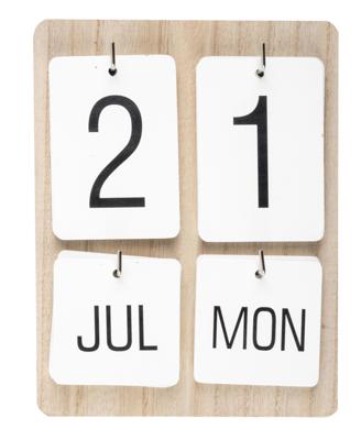 Muurkalender met kaarten 22x17x2,5 cm