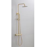 Opbouw Regendouche Set BWS Gold Ronde Hoofddouche 30 cm Mat Goud - thumbnail