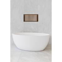Hotbath &More Inbouwnis - 30 x 60 x 10 cm - Frameless - met LED-verlichting - Tuscan Bronze - thumbnail