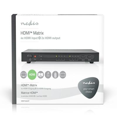 Nedis HDMI 4-kanaals Matrix-switch