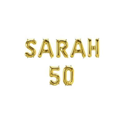 Paperdreams Folie ballon slinger - sarah 50
