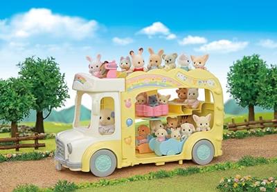Accessoires voor poppenhuis Sylvanian Families 5744 Rainbow Fun Nursery Bus - thumbnail