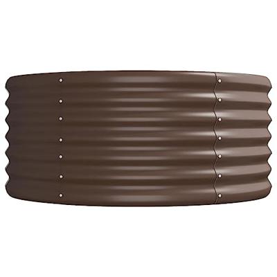 Plantenbak 512x80x36 cm gepoedercoat staal bruin