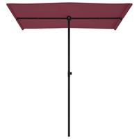VidaXL Parasol met aluminium paal 180x110 cm bordeauxrood - thumbnail