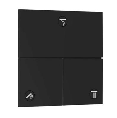 Hansgrohe ShowerSelect Comfort E stopkraan inbouw voor 3 functies, mat zwart Hansgrohe ShowerSelect Comfort E stopkraan inbouw voor 3 functies, mat zwart
