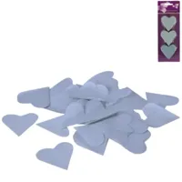 Confetti hart blauw 100 g | 24 stuks - thumbnail