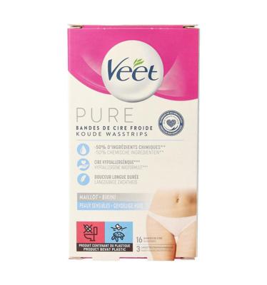 Veet Pure Koude Wasstrips Bikinilijn Veet Pure Koude Wasstrips Bikinilijn
