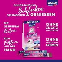 VITAKRAFT Vloeibare Snack Lever met Zalm - kattendelicatesse - 16x15g - thumbnail