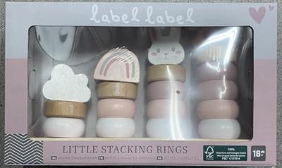 Label Label Stapelringen Roze Label Label Stapelringen Roze
