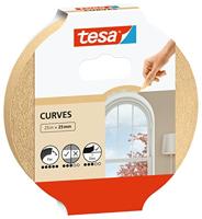tesa KURVEN 56533-00001-02 Maskeertape Beige (l x b) 25 m x 25 mm 1 stuk(s) - thumbnail