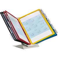 Durable Standaard voor bureaustandaard VARIO® PRO 10 - 5579 Zwart, Rood, Geel, Groen, Donkerblauw DIN A4 Aantal meegeleverde displaypanels 10 - thumbnail