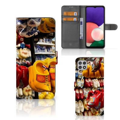 Samsung Galaxy A22 5G | Flip Cover | Klompen | Portemonnee hoesje