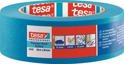 tesa PRECISION OUTDOOR 04440-00003-00 Maskeertape tesa Professional Blauw (l x b) 50 m x 38 mm 1 stuk(s)