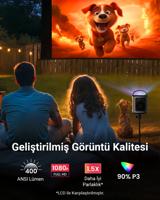 Nebula Mars 3 Air, Google TV-projector, officiële Netflix-licentie, 400 ANSI-lumen licht, 1080p, Dolby Digital Sound, 150″-beeld, ingebouwde accu, 2,5 uur speeltijd overal - thumbnail