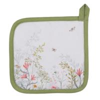Clayre & Eef pannenlap bloemen 20x20cm - thumbnail