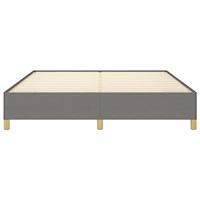 Bedframe zonder matras stof donkergrijs 160x200 cm - thumbnail