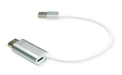 Bachmann O-HDMI-TO-USBC-2 HDMI Adapter Zilver, Wit 0.25 m