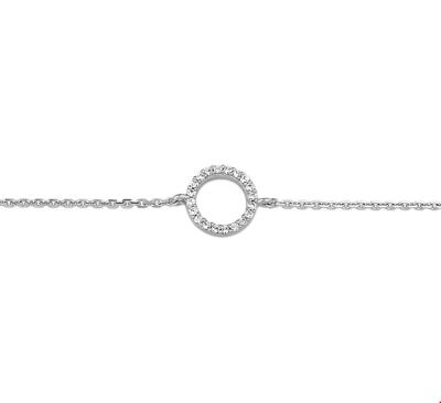 TFT Armband Zilver Zirkonia 15,5 + 2,5 cm