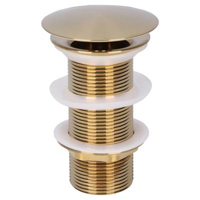 Differnz afvoerplug Mix & Match always open L mat goud