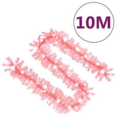 VidaXL Kerstslinger met led-lampjes 10 m roze - thumbnail