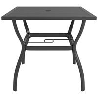 Tuintafel 81,5x81,5x72 cm staal antraciet - thumbnail