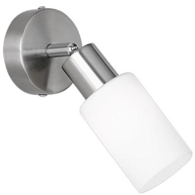 LED Wandspot E14 - Mat Nikkel Aluminium Rond Design