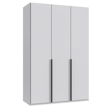 Kledingkast Milaan 3-deurs - wit - 236x135x58 cm - Leen Bakker