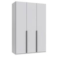 Kledingkast Milaan 3-deurs - wit - 236x135x58 cm - Leen Bakker - thumbnail