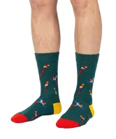 Benyson Sokken Papegaai - Organisch katoen 1- Paar - Vrolijke katoenen sokken met leuke en grappige print - Dames - Heren - thumbnail