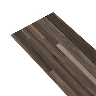 VidaXL Vloerplanken zelfklevend 5,21 m² 2 mm pvc gestreept bruin