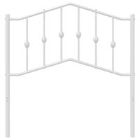 Hoofdbord 90 cm metaal wit - thumbnail