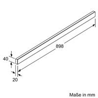 Siemens LZ49521 greeplijst wit 90 cm - thumbnail