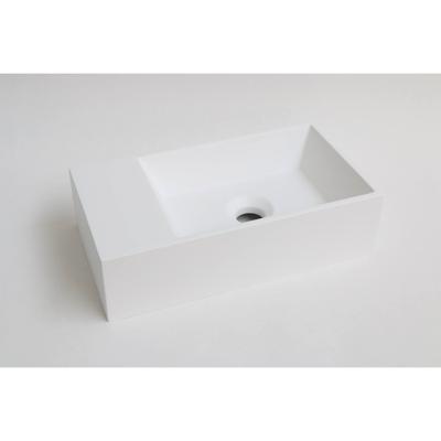 INK Fontein Contra Polystone Rechthoek Zonder Kraangat Links Mat Wit 40x22x10 cm INK Fontein Contra Polystone Rechthoek Zonder Kraangat Links Mat Wit 40x22x10 cm