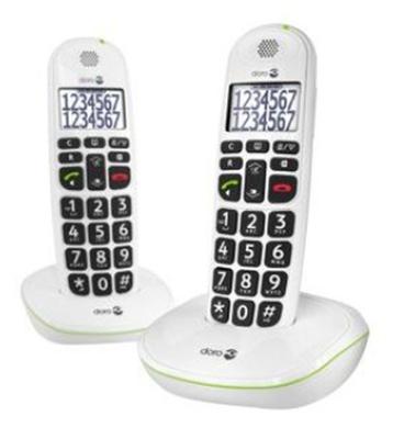 Doro PhoneEasy 110 - Duo DECT telefoon - Wit