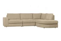 vtwonen Hoekbank 'Family' Rechts, Woven, kleur Zand - thumbnail