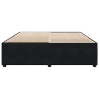 Bedframe zonder matras 180x200 cm fluweel zwart - thumbnail