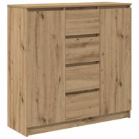 Dressoir met lades 100,5x35x98,5 cm spaanplaat artisanaal - thumbnail