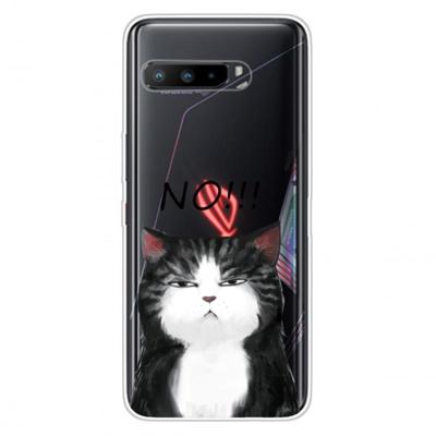Voor Asus ROG Phone 3 ZS661KS Schokbestendig gespoten transparante TPU beschermhoes(GEEN cat) Voor Asus ROG Phone 3 ZS661KS Schokbestendig gespoten transparante TPU beschermhoes(GEEN cat)