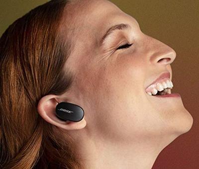 Bose QuietComfort® oordopjes met ruisonderdrukking, volledig draadloze Bluetooth-oordopjes met spraakbediening, hoogwaardige ruisonderdrukking en oplaadcase, zwart