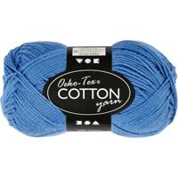 Creativ Company Katoengaren, blauw, 50gr, 170m - thumbnail