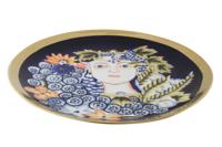 Middenstuk DKD Home Decor Blauw Multicolour Porselein 42 x 42 x 4 cm - thumbnail