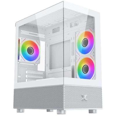 PC-behuizing (zonder voeding) - XIGMATEK - Alphard M Arctic - Mini Tower - M-ATX-vormfactor - 4x120mm A-RGB - Wit