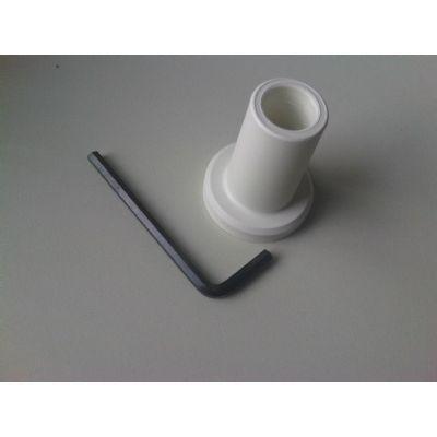 Buishouder kunststof wit, voor buis 18mm