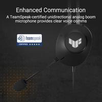 ASUS TUF Gaming H1 Gen II Headset Bedraad Hoofdband Gamen USB Type-A Zwart - thumbnail