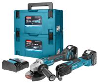 Makita DLX2154TJ1 combiset - DGA504 accu haakse slijper + DTM51 accu multitool - thumbnail