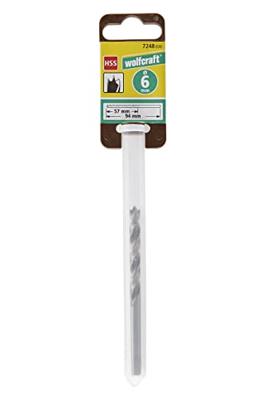 Wolfcraft Houtspiraalboor | HSS Prof | Ø6 x 94mm | 1 stuk - 7248000 Wolfcraft Houtspiraalboor | HSS Prof | Ø6 x 94mm | 1 stuk - 7248000