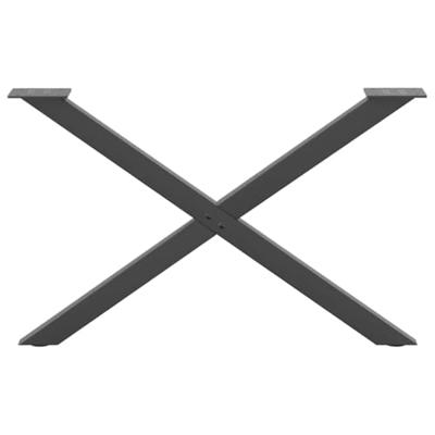 Salontafelpoten 2 st X-vormig 70x(42-43) cm staal antraciet Salontafelpoten 2 st X-vormig 70x(42-43) cm staal antraciet